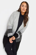 סווטשירט במידות גדולות שרוול ארוך מעוטרת בפאייטים צווארון עגול 303789