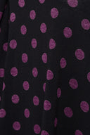 חולצה במידות גדולות ללא שרוולים צווארון עגול דוגמת נקודות 302247