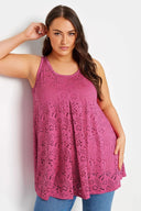 חולצה במידות גדולות עם צווארון עגול שרוולים ארוכים בד טול עם הדפס 302400