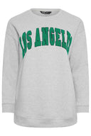 סריג במידות גדולות צווארון עגול שרוול ארוך פרטי רקמה 302727