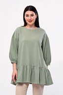 חולצה במידות גדולות מכפלת פרנזים פרטי פרנזים חצי שרוול 171915