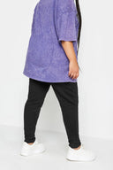 מכנסי ג׳וגר במידות גדולות גומי במותן גומי בשולי הקרסול קרסול צר 302754