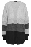 סווטשירט במידות גדולות שרוול ארוך מעוטרת בפאייטים צווארון עגול 303789