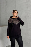 קפוצ׳ון במידות גדולות שרוול ארוך פרטי קפיטונז׳ 300319