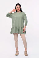 חולצה במידות גדולות מכפלת פרנזים פרטי פרנזים חצי שרוול 171915