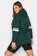 קפוצ׳ון במידות גדולות שרוולים עם פס שרוול ארוך 301945