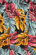 שמלה ארוכה במידות גדולות צווארון V חולצה ללא שרוולים עם הדפס 301902