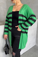 קרדיגן דק במידות גדולות מידי עם שרוולים ארוכים בצירופים 301568