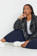 מכנסיים במידות גדולות גומי במותן ובמכפלת גזרת גזר שתי כיסים קדמיים 144780