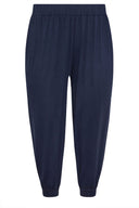 מכנסיים במידות גדולות גומי במותן ובמכפלת גזרת גזר שתי כיסים קדמיים 144780