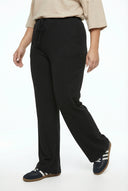 מכנסיים רחבים במידות גדולות גומי במותן עם שרוך ללא כיסים 037392