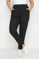 מכנסיים צמודים במידות גדולות גומי במותן לייקרה קרסול צר 103369