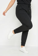 מכנסי טרנינג במידות גדולות גומי במותן עם שרוך עם כיסים גומי בשוליים 126107