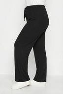 מכנסיים רחבים במידות גדולות גומי במותן עם שרוך ללא כיסים 140052