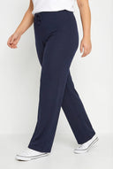 מכנסיים במידות גדולות גומי במותן גזרה רחבה נופלת 142022