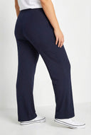 מכנסיים במידות גדולות גומי במותן גזרה רחבה נופלת 142022