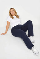 מכנסיים במידות גדולות גומי במותן גזרה רחבה נופלת 142022