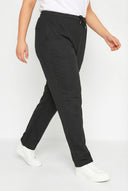 מכנסי טרנינג במידות גדולות גומי במותן עם שרוך עם כיסים גזרה ישרה 142694