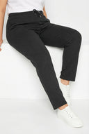 מכנסי טרנינג במידות גדולות גומי במותן עם שרוך עם כיסים גזרה ישרה 142694