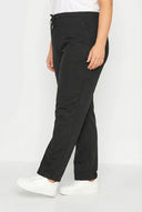 מכנסי טרנינג במידות גדולות גומי במותן עם שרוך עם כיסים גזרה ישרה 142694