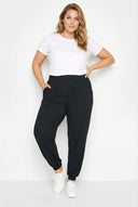 מכנסיים במידות גדולות גומי בשוליים ובמותן עם כיסים דק 143299