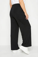 מכנסיים רחבים במידות גדולות גומי במותן עם כיסים 143418