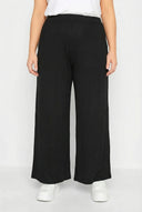 מכנסיים רחבים במידות גדולות גומי במותן עם כיסים 143418