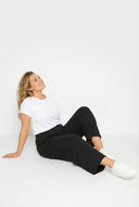 מכנסיים רחבים במידות גדולות גומי במותן עם כיסים 143418