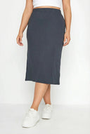 חצאית במידות גדולות מידי גומי במותן גזרה נוחה 160301