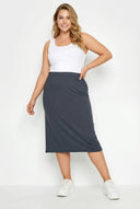 חצאית במידות גדולות מידי גומי במותן גזרה נוחה 160301