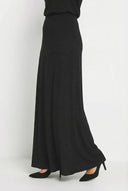 חצאית במידות גדולות מקסי גומי במותן שתי כיסים קדמיים 194938