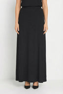 חצאית במידות גדולות מקסי גומי במותן שתי כיסים קדמיים 194938