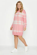 קפוצ׳ון במידות גדולות ארוך דוגמת באטיק עם כיסים 302208