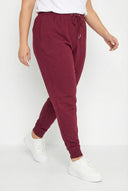 מכנסי ג׳וגר במידות גדולות גומי במותן גומי בשולי הקרסול עם שרוך עם כיסים שולי קרסול צר 303568