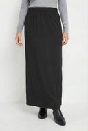 חצאית במידות גדולות גזרה ישרה ללא כיסים מותן אלסטית גזרה גמישה חצאית מקסי 351002