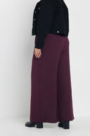 מכנסיים במידות גדולות גומי במותן רגל רחבה שתי כיסים קדמיים 303861