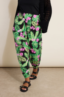 מכנסי ג'וגר במידות גדולות פרטי גומי בשוליים ובמותן עם כיסים 145107