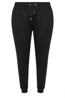 מכנסי ג׳וגר במידות גדולות גומי במותן גומי בשולי הקרסול קרסול צר דוגמת גרפיקה 303013