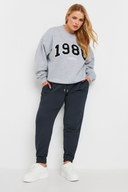 מכנסי ג׳וגר במידות גדולות גומי במותן גומי בשוליים עם כיסים קרסול צר 303172