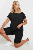 טייץ קצרה במידות גדולות בד במרקם גזרה 054967