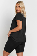 טייץ קצרה במידות גדולות בד במרקם גזרה 054967