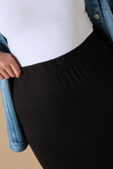 חצאית ארוכה במידות גדולות גומי במותן גזרה נוחה ללא כיסים 160038