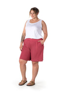 שורט במידות גדולות עם כיסים גומי במותן 216186
